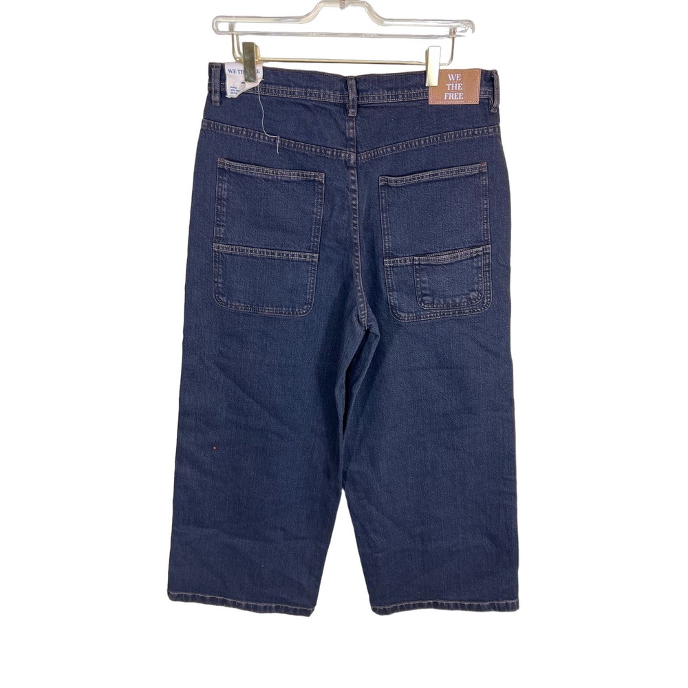 Free People NWT Piper Mid Rise Cropped Leg Pants in Black Size 30 - Picture 3 of 8